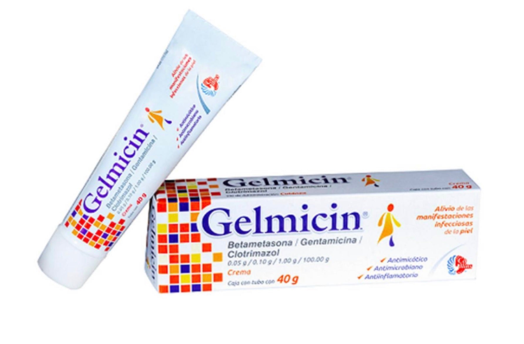 Gelmicin antimicotico-antimicrobiano-antiinflamatorio caja con 40g