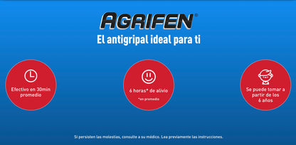 EA-Market AGRIFEN Antigripal medication box with capsules, showing the label and packaging for cold and flu relief.